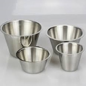 Tazas de salsa de acero inoxidable de alta calidad para uso doméstico diseñadas a mano por vendedor indio al mejor precio-Fuente de alimentación manual - Product Image 1