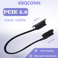 Câble Riser de Mise à Niveau pour Serveur Haute Vitesse, Bande Passante 128 Go/s, Connecteur Vertical, Isolation Adhésive UV, PCI-E 5.0, Centre de Calcul IA