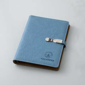 Cuaderno diario <span class=keywords><strong>de</strong></span> cuero Pu tamaño A5 con unidad flash USB oculta y hojas <span class=keywords><strong>sueltas</strong></span> <span class=keywords><strong>de</strong></span> metal - Product Image 1