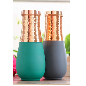Bouteille d'eau en cuivre de qualité supérieure, réutilisable, pour le sport, les voyages, le bureau, la maison. Disponible au meilleur prix. - Product Image 1