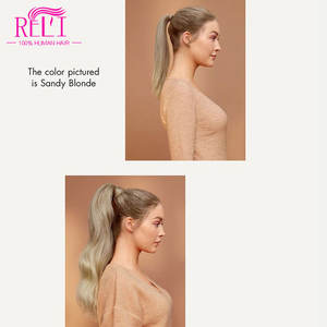 ผมต่อแบบคลิปหนีบ บราซิลเลียน เรมี่ แท้ สีธรรมชาติ แบบยาว ไม่ผ่านการแปรรูป ทรงหางม้า มีลอน - Product Image 6