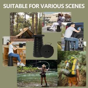 كرسي قابل للطي خفيف الوزن ومتين لعام 2025، يتحمل حتى 660 رطل، مقعد محمول قابل للتعديل للتخييم والرحلات الخارجية - Product Image 6