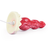 NNSX Tier-Vibrator Großer Knoten Hunde-Dildo Ferngesteuerter Vibrierender Penis Analdehner Butt Plug für Erwachsenen-Sexspielzeug