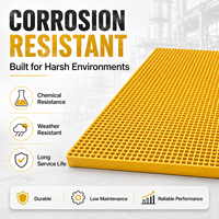 Panneau de grille en PRV moulé par compression sur mesure OEM, antidérapant, pour applications énergétiques, découpe sur mesure, trous percés, impression de logo, direct usine