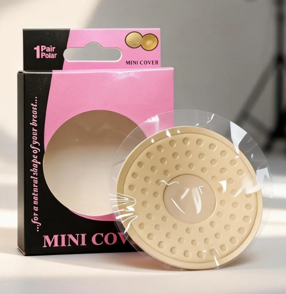 colorful Fabric-covered nylon nipple covers, skin