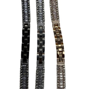 Apple Watch Metal Mesh <b>Band</b> 14mm 18mm 20mm 22mm <b>Snap</b> Clasp Silver Rose Gold Black Gold - Product Image 5