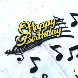 Nuovo Arrivo: Set Decorativo per Torta a Tema Musica con Note e Violino per Feste <span class=keywords><strong>di</strong></span> <span class=keywords><strong>Compleanno</strong></span> e Festival <span class=keywords><strong>Musicali</strong></span> - Product Image 5