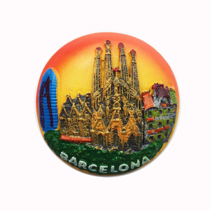 Pembuatan kustom Spanyol 3d kerajinan resin berbagai negara kota wisatawan hadiah suvenir magnet kulkas resin - Product Image 5