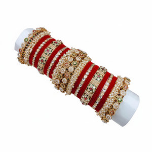 PADMAWATI Luxury Tungsten Gold Plated Multi Color <b>Bangles</b> <b>Set</b> Indian Bridal Engagement Wedding Party Anniversary Gift Women - Product Image 2