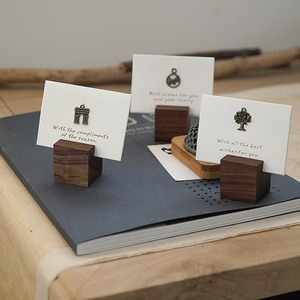 Walnut bánh nướng Rack hiển thị với tin nhắn Lưu ý giấy <span class=keywords><strong>Clip</strong></span> giá tag chủ khách sạn menu <span class=keywords><strong>Clip</strong></span> bưu thiếp cơ sở - Product Image 2