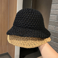 Sombrero de Pescador Plegable de Verano para Mujer, Estilo Coreano, Versátil, Estilizador de Rostro, Portátil, para Playa y Vacaciones