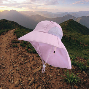 Chapeau Bob en <span class=keywords><strong>Jersey</strong></span> Surdimensionné pour Filles, Respirant, en Maille, avec Protection Nuque, Idéal pour l'Été, les Activités Quotidiennes, les Fêtes, le Ski, les Voyages, le Cyclisme et la Pêche - Product Image 2