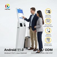 Affichage numérique interactif avec imprimante de paiement NFC, kiosque tactile en libre-service pour restaurants, commerces, hôpitaux, aéroports