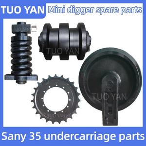 Ajustador de pista listo en stock para <span class=keywords><strong>Sany</strong></span> 35 Mini excavadora repuestos cilindro de tensión excavadora conjunto de resorte de retroceso - Product Image 2