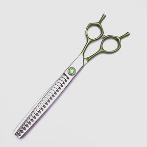 กรรไกรตัดขนสัตว์เลี้ยง Ls 440C ขนาด 7 นิ้ว ด้ามจับสีเขียว กรรไกรตัดแต่งขนสุนัขระดับมืออาชีพ สำหรับสัตว์เลี้ยง - Product Image 4