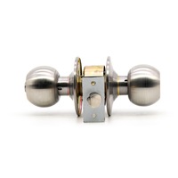 Serrure à levier tubulaire en acier inoxydable de qualité américaine, sans clé, 60 mm, Cerradura De Pomo Chapa, cylindre de porte, serrure à bille