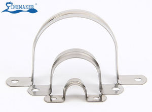 Morsetto a U zincato in ferro a due fori da 1/2" (16mm) per tubi rigidi, tipo sella per cavi e tubi EMT - Product Image 5
