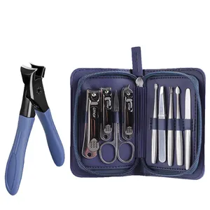 Hot Sale 4/9 In 1 Manicure Pedicure Set Stainless Teel Nail Clipper Set Grooming Kit Nail Cutter Tools For Home