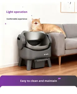 Kotak Pasir Kucing Otomatis Ramah Lingkungan dengan Kontrol Aplikasi Pembersihan Sendiri Kapasitas 89L Bahan PP+ABS Fitur Perawatan Hewan Peliharaan - Product Image 5