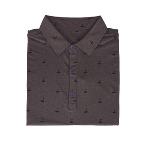 เสื้อโปโลกอล์ฟทรงสลิมฟิตสำหรับผู้ชายเสื้อถักสำหรับ100% ผ้าโพลีเอสเตอร์โอเวอร์ไซส์พิมพ์ลายโลโก้ออกแบบได้ตามต้องการ - Product Image 2