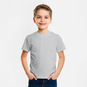 shirts in bundle deals combed cotton children's plain t shirt o-neck Summer 100% Cotton Kids T Shirts kid all over print t-