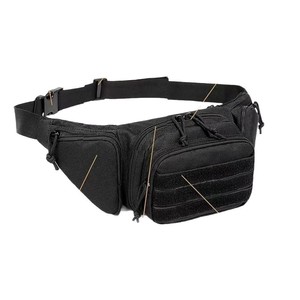 Multifunctional Waist Bag Unisex Outdoor Sports Tactical Style With Zipper Pocket Webbing Strap Solid Color Military Design - Product Image 5