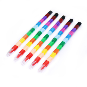 Mini pastelli di dimensioni, matita colorata a bastoncino solubile ad acquerello pastello a linea fine profumata personalizzata multicolore per articoli di cancelleria scolastica - Product Image 1