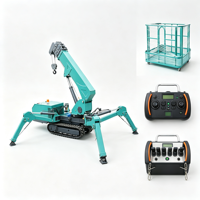 Grue araignée électrique flexible avec système de batterie performant pour les environnements de construction intérieurs propres