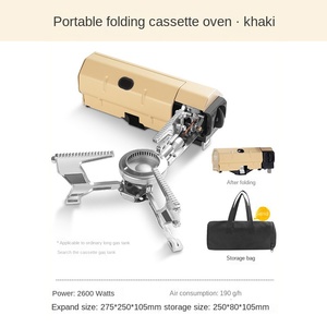 Réchaud à gaz intégré au butane mini portable en gros, pliable en acier, flamme réglable pour le <span class=keywords><strong>camping</strong></span>, la randonnée, le barbecue, les voyages, les pique-niques - Product Image 6