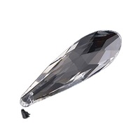Vente en gros usine : Perles de suspension en verre cristal à maille longue, rideau de perles, accessoires d'éclairage électroplaqués pour bricolage