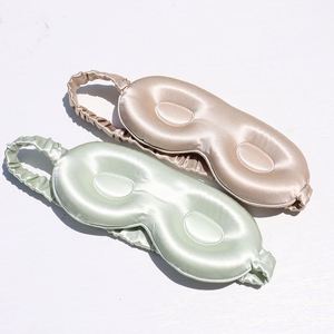 Wholesale 3D Contour Silk Eye Cover Skin-Friendly Three-dimensional Sleep Mask with Elastic Feature and Custom Logo - Product Image 2