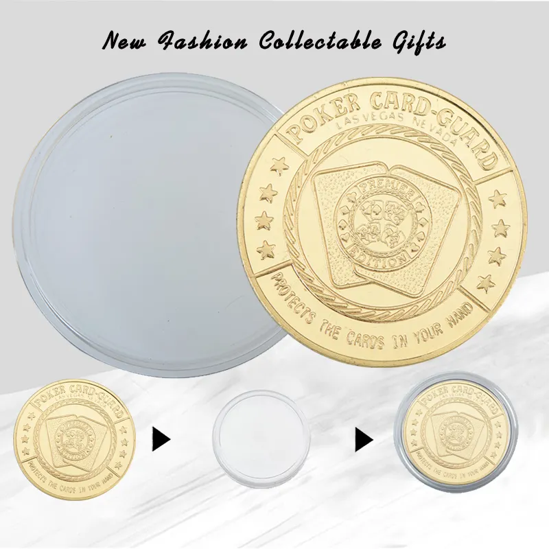 थोक फैक्टरी कस्टम लोगो डिजाइन सोना मढ़वाया सिक्का धातु संग्रह सिक्का पुरुषों के लिए अनुकूलित जुआ पोकर चिप सिक्का उपहार