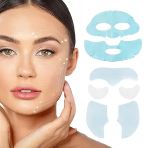 OEM Cuidado DE LA PIEL Estiramiento facial Soluble en agua Máscara de colágeno facial Hoja Película de Colágeno Hidrolizado