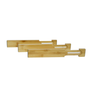 Lot de 6 séparateurs de tiroirs extensibles en <span class=keywords><strong>bambou</strong></span> Séparateur de tiroirs en <span class=keywords><strong>bambou</strong></span> pour ustensiles de cuisine Vêtements de salle de bain - Product Image 6