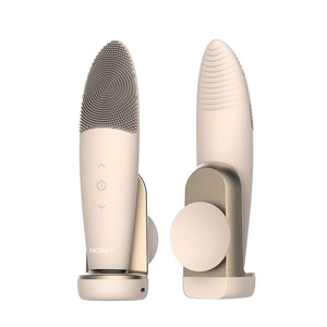 IPX 7 impermeável Silicone <span class=keywords><strong>Face</strong></span> Scrubber recarregável Handheld Skin Care Massagem Escova para limpeza profunda e esfoliação - Product Image 1