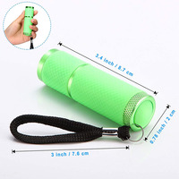 Mini Zaklamp Sleutelhanger Led Fakkel Lamp Rubber Gecoat Kleine Zaklampen Met Riemen Draagbare Handverlichting Voor Kamperen Wandelen