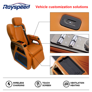 Siège de voiture en cuir sur mesure haut de gamme avec support latéral pour les jambes, imperméable, pour différents véhicules - Product Image 4