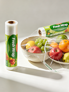 Clear <b>Stretch</b> <b>Wrap</b> Roll with Plastic Handle, 18" x 1000ft, 80 Gauge, 4 Pack. Heavy Duty Shrink <b>Wrap</b>, Self-Adhesive Plastic Film - Product Image 4