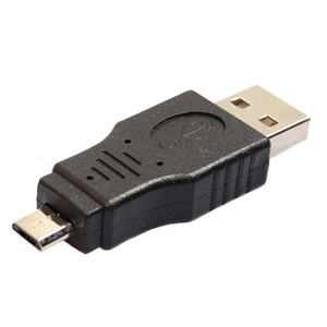<b>USB</b> A Male To Micro B Male Adapter Black For Mobile Phone USB2.0 Connector <b>Plug</b> In ABS Material - Product Image 2
