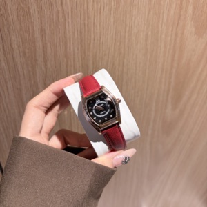 X-GEQCK 8077 Nuevo <span class=keywords><strong>Reloj</strong></span> de Cuarzo <span class=keywords><strong>para</strong></span> <span class=keywords><strong>Mujer</strong></span> con Doble Calendario, Correa de Cuero Vacuno, Caja de Aleación, Esfera con Incrustaciones de Diamantes, a la Moda e Impermeable - Product Image 1