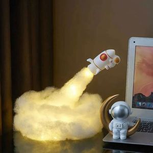 DIY <b>Space</b> Astronaut Rocket <b>Light</b> Creativity Cloud Cluster Sky Desktop Atmosphere Night <b>Light</b> for Creative Crafts Kids Gift - Product Image 4