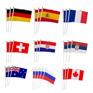 Drapeau à manche en bois YC SYQ-G161, imprimé numériquement, motif du Pérou, pour les jours fériés, vente directe usine 2024 - Product Image 5