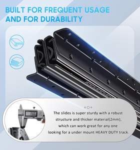 Correderas de Cajón Modernas de Alta Resistencia, de Extensión Completa y Silenciosas para Cocina, Escalera, <span class=keywords><strong>Armario</strong></span>, Guardarropa, Comedor y Gimnasio - Product Image 6