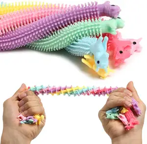 Mainan Sensorik Fidget String Melar Unicorn, untuk Anak-anak dan Dewasa dengan Autisme Penghilang Stres Anti Kecemasan
