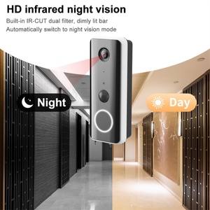 Glomarket Smart WiFi Video Doorbell 1080P HD Two Way <b>Intercom</b> IP65 Waterproof PIR Detection Battery Powered Easy Installation - Product Image 4