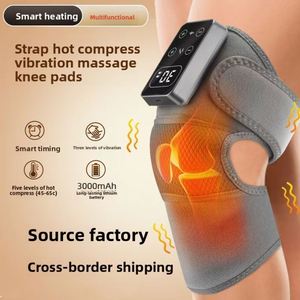 Wireless USB <b>Rechargeable</b> Knee Massager <b>Heating</b> Touch Panel 3000mAh Battery Compression Sleeve Timing Control - Product Image 6