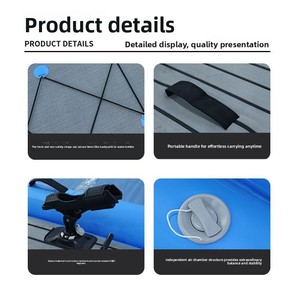 Plateforme de pêche spéciale en PVC brossé épaissi de 2 mm, résistante à l'usure, pour bateau de pêche gonflable HD Factory, écologique - Product Image 4