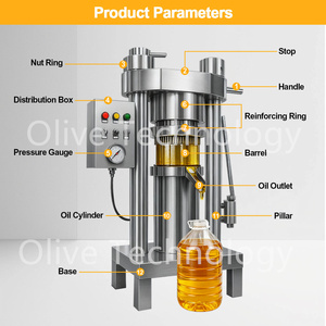 เครื่องกดน้ำมันไฮดรอลิก เครื่องสกัดน้ำมันกำยาน เครื่องกดน้ำมันเย็นขนาดเล็ก - Product Image 2