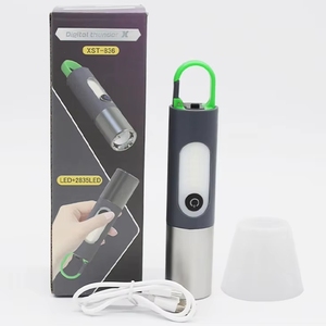 Loại-C có thể sạc lại 15 Wát P50 LED chiến thuật đèn pin | Trắng Laser <span class=keywords><strong>Torch</strong></span> với <span class=keywords><strong>zoom</strong></span> & đèn lồng chế độ cho trường hợp khẩn cấp và chiến thuật sử dụng - Product Image 3