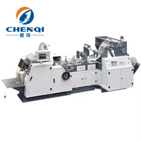 Machine professionnelle Chenqi nouvelle génération à grande vitesse et informatisée pour la fabrication de sacs en papier à fond en V pour le commerce et l'alimentation, certifiée CE ISO